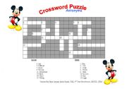 English Worksheet: Synonyms_crossword puzzle