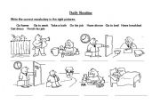 English Worksheet: Daily Routine