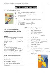 English Worksheet: NEW HEADWAY ELEMENTARY