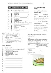 English Worksheet: NEW HEADWAY ELEMENTARY