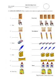 English Worksheet: PLURALS