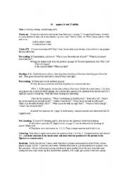 English Worksheet: childrens class planning skills