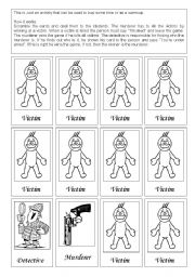 English Worksheet: Detective Game