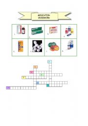 English Worksheet: Medication Crossword