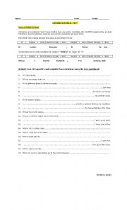 English worksheet: Zero conditional