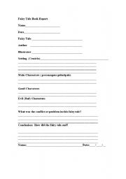 English Worksheet: Fairy tales