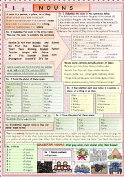 English Worksheet: Nouns