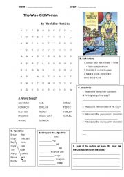 English worksheet: The Wise Old Woman