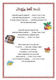 English Worksheet: Jingle bell rock