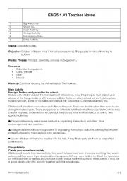English worksheet: School Activities
