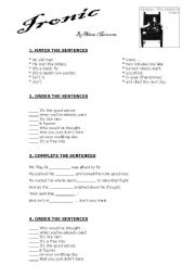 English Worksheet: SONG - IRONIC (By Alanis Morissette)