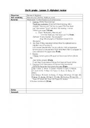 English Worksheet: Alphabet Review