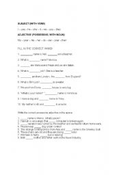 English Worksheet: Pronouns