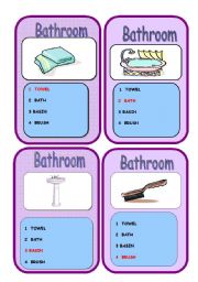 English Worksheet: GO FSIH_ ROOMS AND FORNITURE 2/5