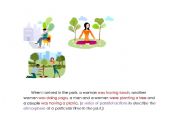 English Worksheet: uses of past continous