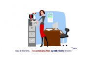 English Worksheet: USES OF PAST CONTINUOUS- ACTION IN PROGRESS