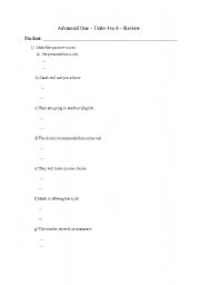 English Worksheet: Passive voice