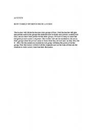 English Worksheet: how to make students write a story
