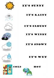 English Worksheet: the weather forecast