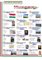 English Worksheet: Hungary