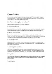 English Worksheet: How to write a resum