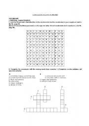 English Worksheet: PART  TIME JOBS- PERSONAL CHARACTERISTICS