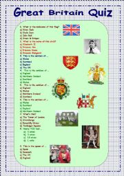 English Worksheet: Great Britain Quiz