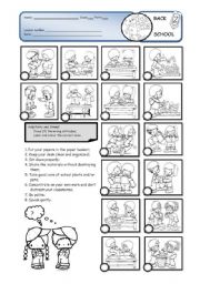 English Worksheet: Class Rules