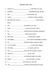 English Worksheet: Will Future