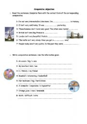 English worksheet: Comparative Adjectives