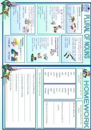 English Worksheet: Plural of Nouns