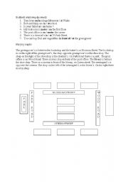 English worksheet: Shops and directions