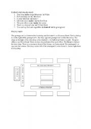 English Worksheet: Shops and directions
