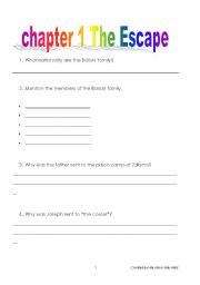 English Worksheet: silver sword