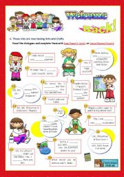 English Worksheet: Back to School Series  -  Focus on Grammar: has/hasnt(got)  or have/havent(got)  (1/2)