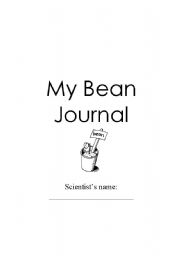 English Worksheet: bean journal- observation and response