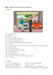 English Worksheet: pronouns possessives