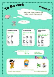 English worksheet: To be verb - Simple Present