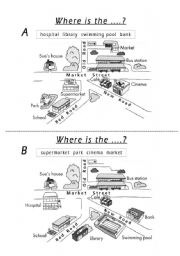 English Worksheet: Where is the.....?