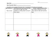 English worksheet: Describing Characters - adjectives in context