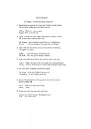 English Worksheet: spoken english