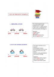English worksheet: Use of present simple