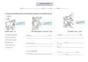 English worksheet: Where do the animals live