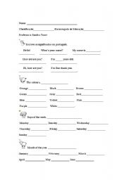 English Worksheet: Formative test