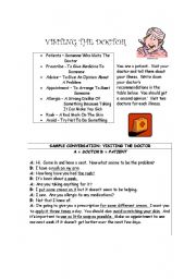 English Worksheet: Patients Role Play card 