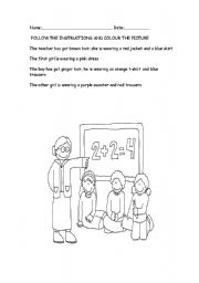 English Worksheet: the school