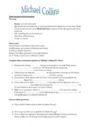 Michael Collins: film worksheet