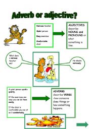 English Worksheet: adverb or adjective?