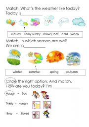 English Worksheet: Welcome back exercise