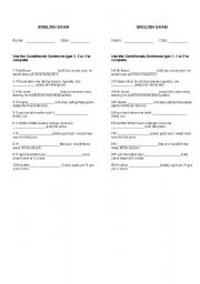 English Worksheet: CONDITIONAL SENTENCES TYPE 1,2,3